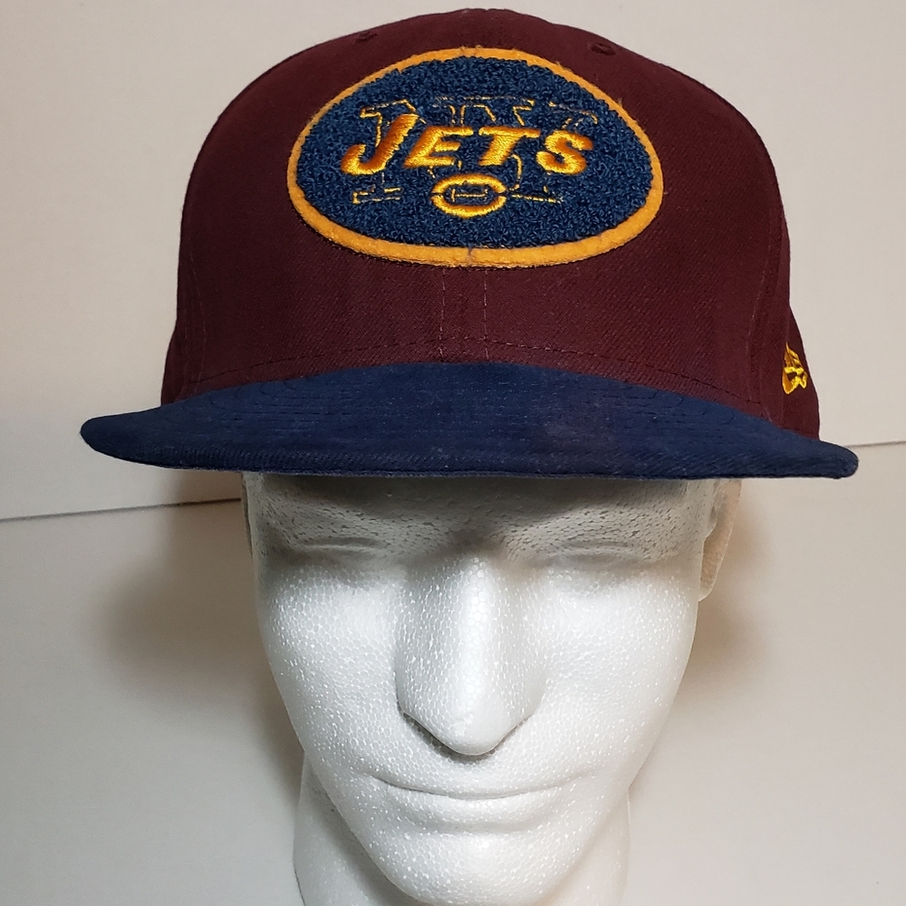 Fitted New York Jets throwback hat 8